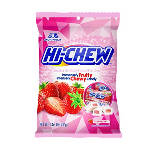 Hi-Chew Sensationally Chewy Japanese Strawberry Candy , 3.53 Ounce, Pack of 6