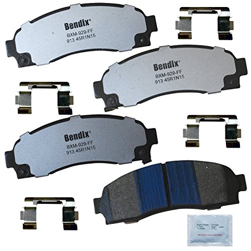 Image of Bendix Fleet Metlok MKD913FM Semi-Metallic Front Brake Pads for Chevrolet Equinox 2006-2005, Pontiac Torrent 2006, Saturn Vue 2007-2002