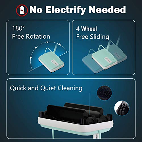 image for Eyliden Carpet Sweeper, Mini Size Lightweight Hand Push Carpet Sweeper