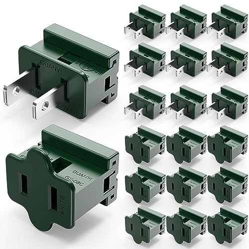 Christmas Lighting Male and Female Green Slip Plug Set, Vampire