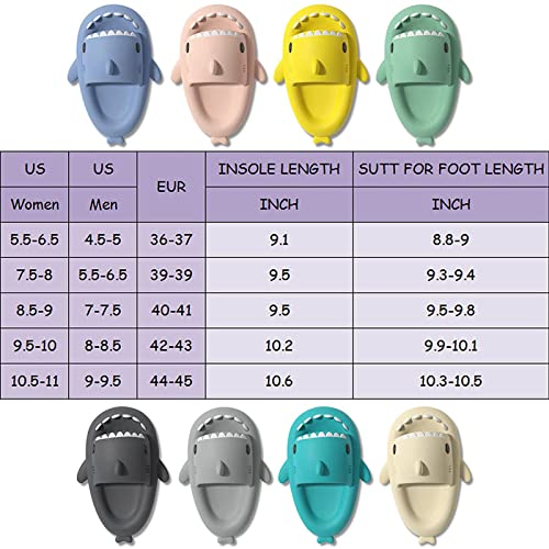 Haai Pantoffels, Cloud Shark-dia's, Zomer Ultralicht Stil Thuis Badkamer Buiten Unisex Slippers,E-8.5-9Women/7-7.5Men - Image 3