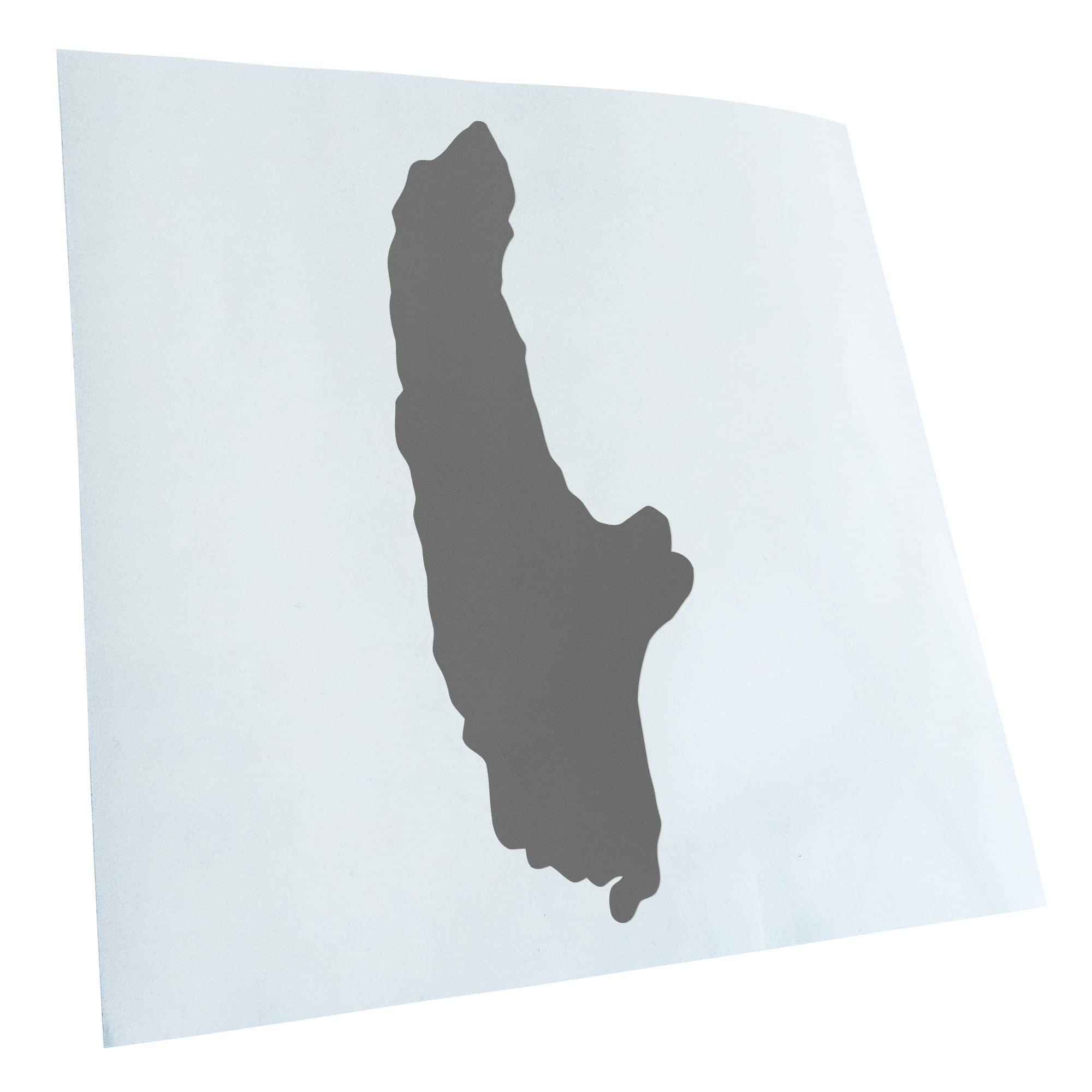 Kiwistar - Car Sticker - Grey - 30 x 11 cm Ammersee - Germany - Lake - Rear Window Car Sticker Weatherproof for Car Truck Moped Truck - Sticker Exterior Self-Adhesive Tuning Accessories for Windows
