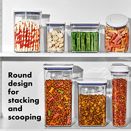 Image of OXO Good Grips Pet POP Container - 3.3 Qt /3.1 L |Ideal for up to 3lbs of Dog Food or 2.5lbs of Cat Food | Airtight Dog and Cat Food Storage Container | BPA Free