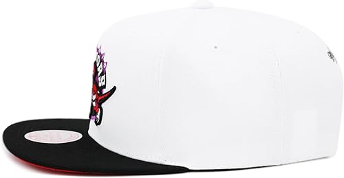 Miniatura 2 de Mitchell & Ness Toronto Raptors NBA Core Basic Snapback Hat Adjustable Cap - White/Black