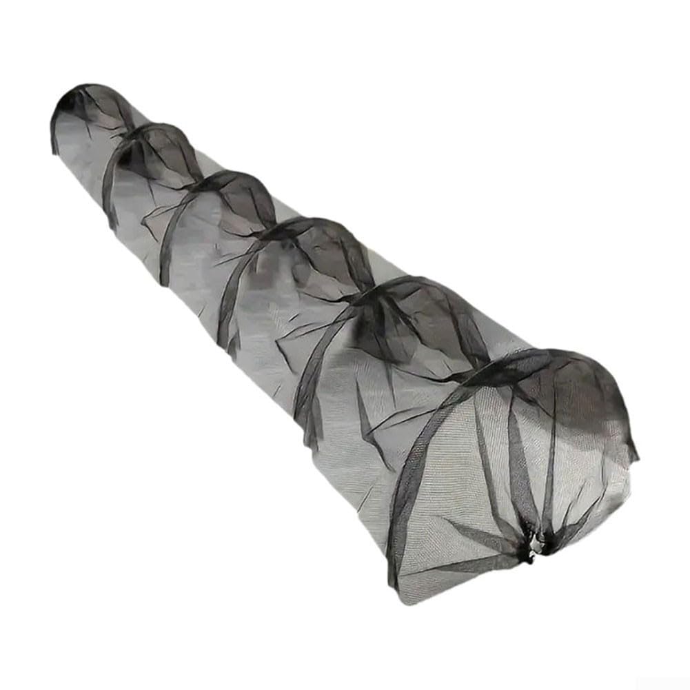 Tunnel de plantation en maille noire agricole 300 x 45 x 45 cm avec housse en plastique pour potager et protéger contre le gel Serre Mini tunnel avec tiges de support en métal Installation facile