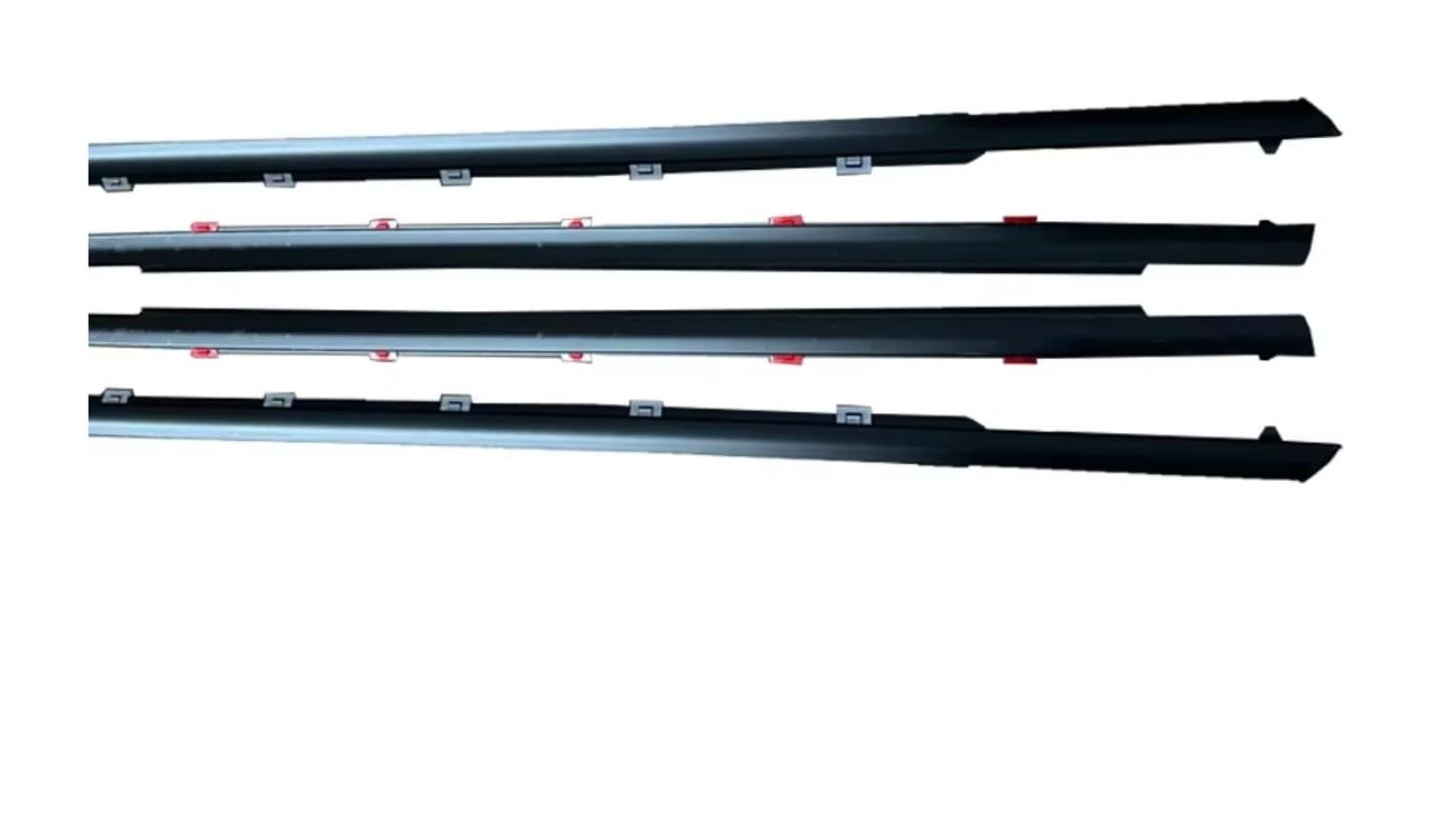 Iukmrt Black For Changan For Cs35 Plus Glass Protector Weatherstrip Outer Laminate Rubber Strip 4 X Outside Window Car Door Seal Protector(Black)