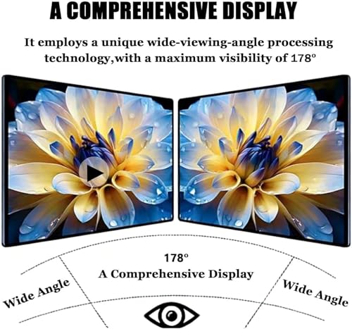 Image of Smart Digital Signage Wall Mount Monitor, Split Screen Function, 10.1-65 Inch Optional, Ultra Wide View Angle, Durable Alloy Frame for Shopping Mall School Gallery Office 23.6in