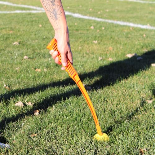 HUNTER Hundespielzeug FLINGERZ Ball, befüllbarer Gummiball für Apportiertraining, pfeift beim Fliegen, schwimmfähig, kompatibel mit Schleuderstab, robust & gut sichtbar, Größe: 7 cm