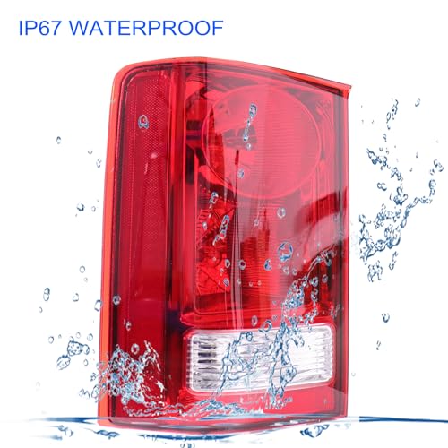 Image of MOCW Rear Left Driver Side Tail Light Assembly Compatible with 2009-2015 Honda Pilot Taillight Bulb and Wiring Harness Included, Replace OE 33550-SZA-A01 HO2800174 33550SZAA01