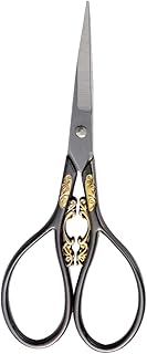 FAVOMOTO Tesoura De Pano Tesoura De Estudante Tesoura Artesanal Tesoura De Metal Tesoura Vintage Tesoura De Bordado Tesoura De Aço Inoxidável Costura Tapa-Olho Argila Preta Estudante O