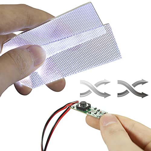 Image of [ 3 Model ] Flexible Helmet Decorations led Light Cosplay DIY kit RGB Superhero for Men Gifts