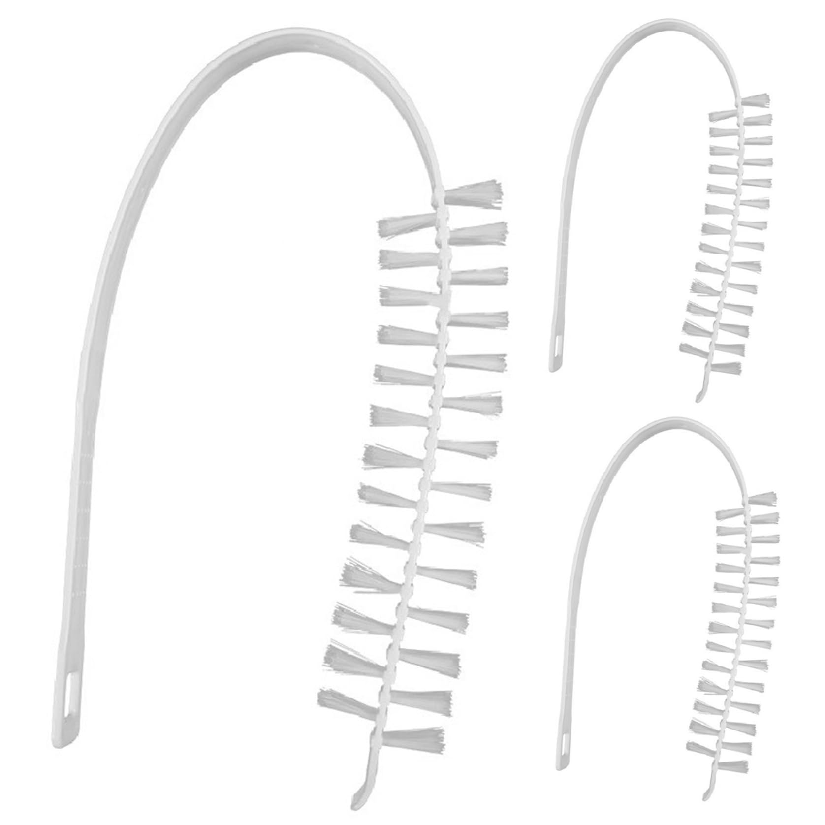 Tumble Dryer Cleaner 3PCS 23.6 Inch Rolling Washing Machine Cleaning Brush 360 Degree Flexible Radiator Cleaner Brush Nylon Dryer Vent for Air Conditioner Fans