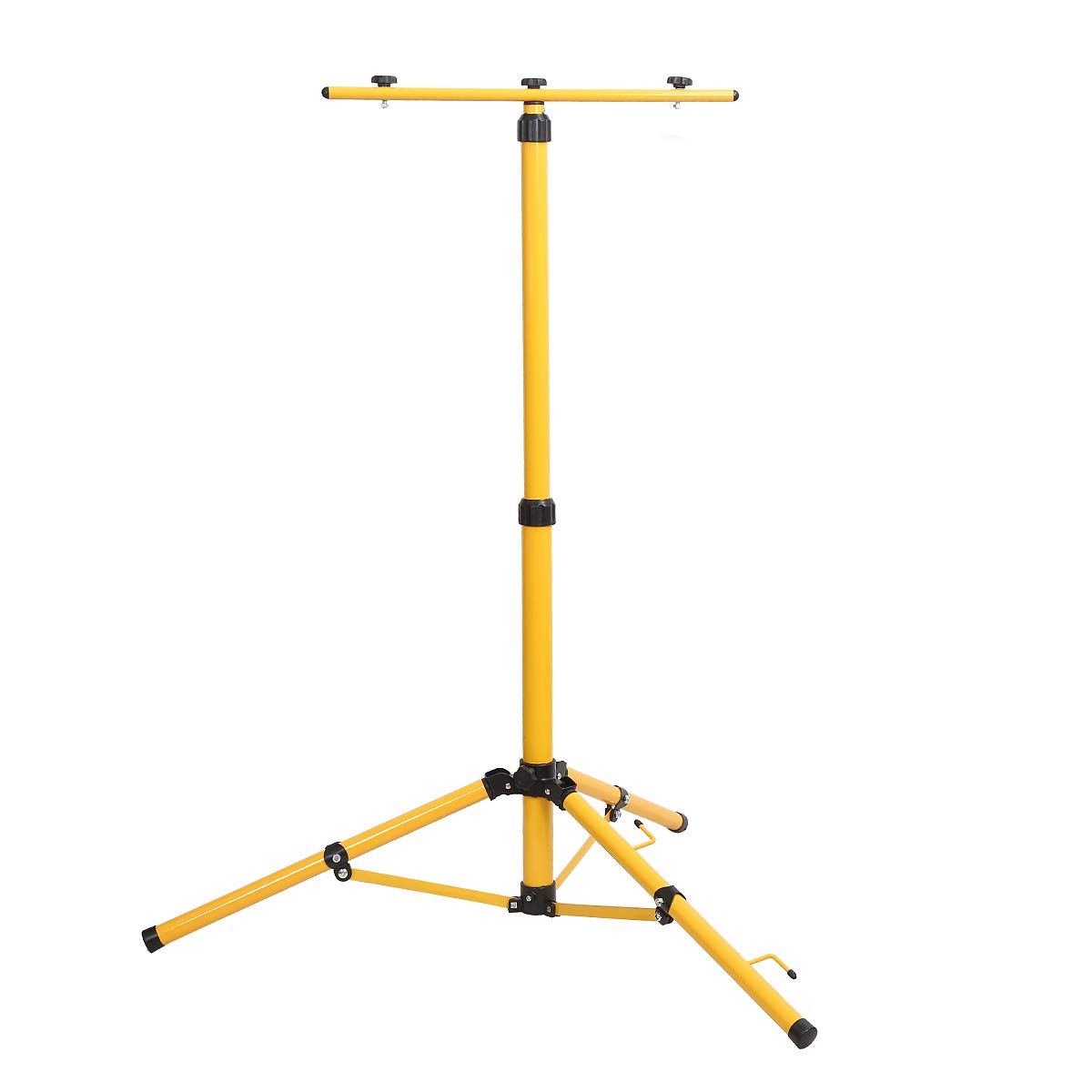 TOPWAY Trípode para Focos LED Inundaciones en Sitios de Trabajo, Portátil Soporte de Trípode Telescópico para Foco de Luz, Soporte Ajustable en Altura Hasta 160cm