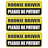 Photo Gallery geekbear magnete per auto rookie driver (confezione da 3) – forma rettangolare, 22,1 x 9,1 cm (giallo/nero) Photo Gallery geekbear magnete per auto rookie driver (confezione da 3) – forma rettangolare, 22,1 x 9,1 cm (giallo/nero)