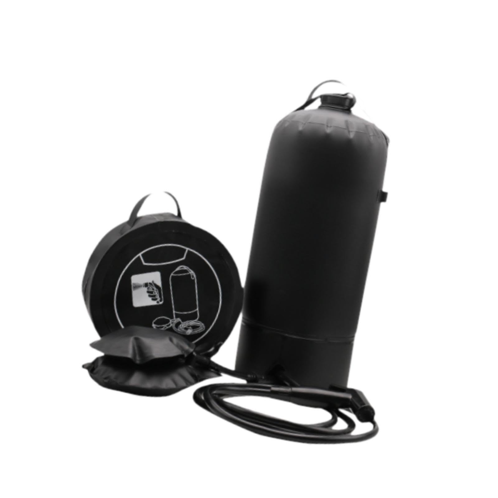 Menolana Camp Shower Camping Shower Bag Lightweight with Hose Fast Inflation Bathing Bag 11L for Traveling Lawn Outdoor Fishing Hiking