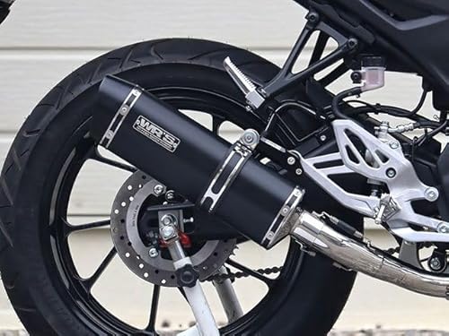 ダブルアールズ JMCA フルエキゾースト SS-OVAL F-BLACK チタン MT-125 YZF-R125 YZF-R15