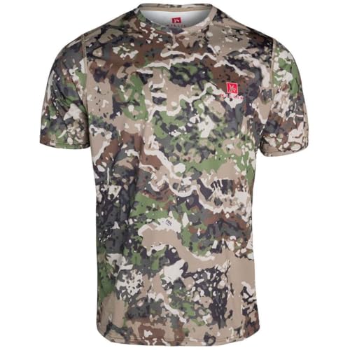 Killik Men's Summit Cooling Short Sleeve Hunting Shirt, Camo, Breathable Quick-Dry Performance Tee for Hunting