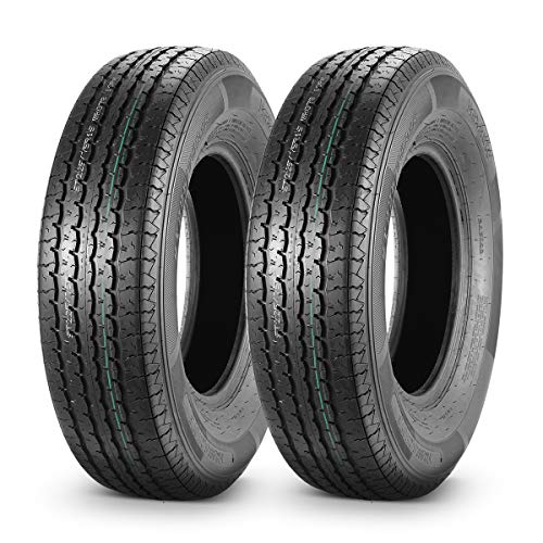 Set of 2 ST 225/75R15 Load Range E Boat Camper Cargo Horse Trailer Tires 225/75R-15 22575R15 10Ply 117/112L