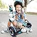 Patinete Eléctrico Auto Equilibrio Hoverboard 6.5 Pulgadas con Bluetooth y LED E-Skateboard