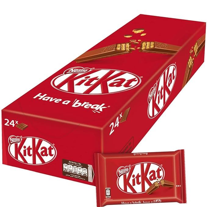 KitKats Milk Chocolate With Crispy Waffer 4 Finger 24 × 41.5g Gift Box (Germany) (B0D4R8GRNX) Amazon Price History, Amazon Price Tracker