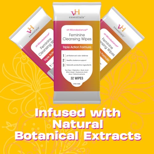 Vh Essentials Feminine Cleansing Wipes - Ph Balanced, Prebiotics, Tea Tree & Aloe thumb #6