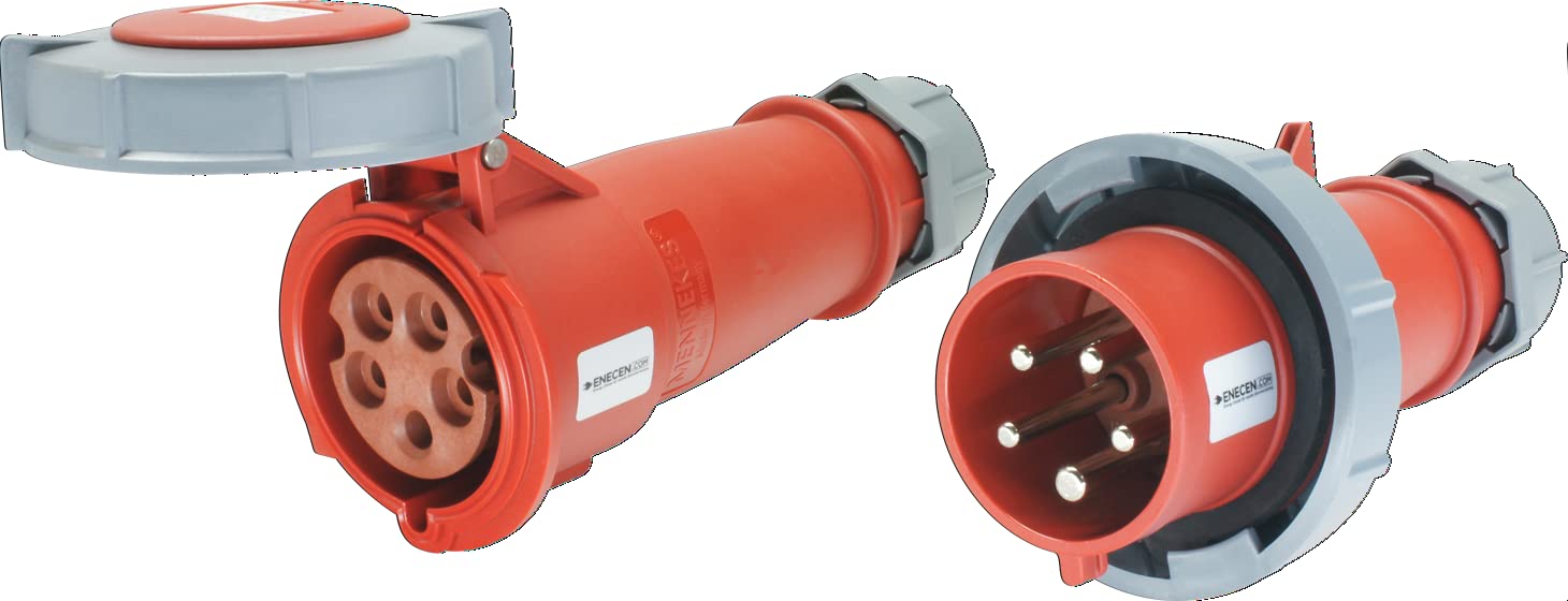 CEE Stecker & Kupplung Set 400V/32A 5p IP67 wasserdicht - Mennekes
