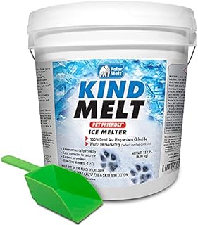 HARRIS Kind Melt Pet Friendly Ice and Snow Melter, Fast Acting 100% Pure Magnesium Chloride Formula, 15lb
