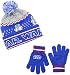 Star Wars Little Boys' R2D2 Intarsia Two-Piece Knit Cuff Pom Beanie and Glove Set