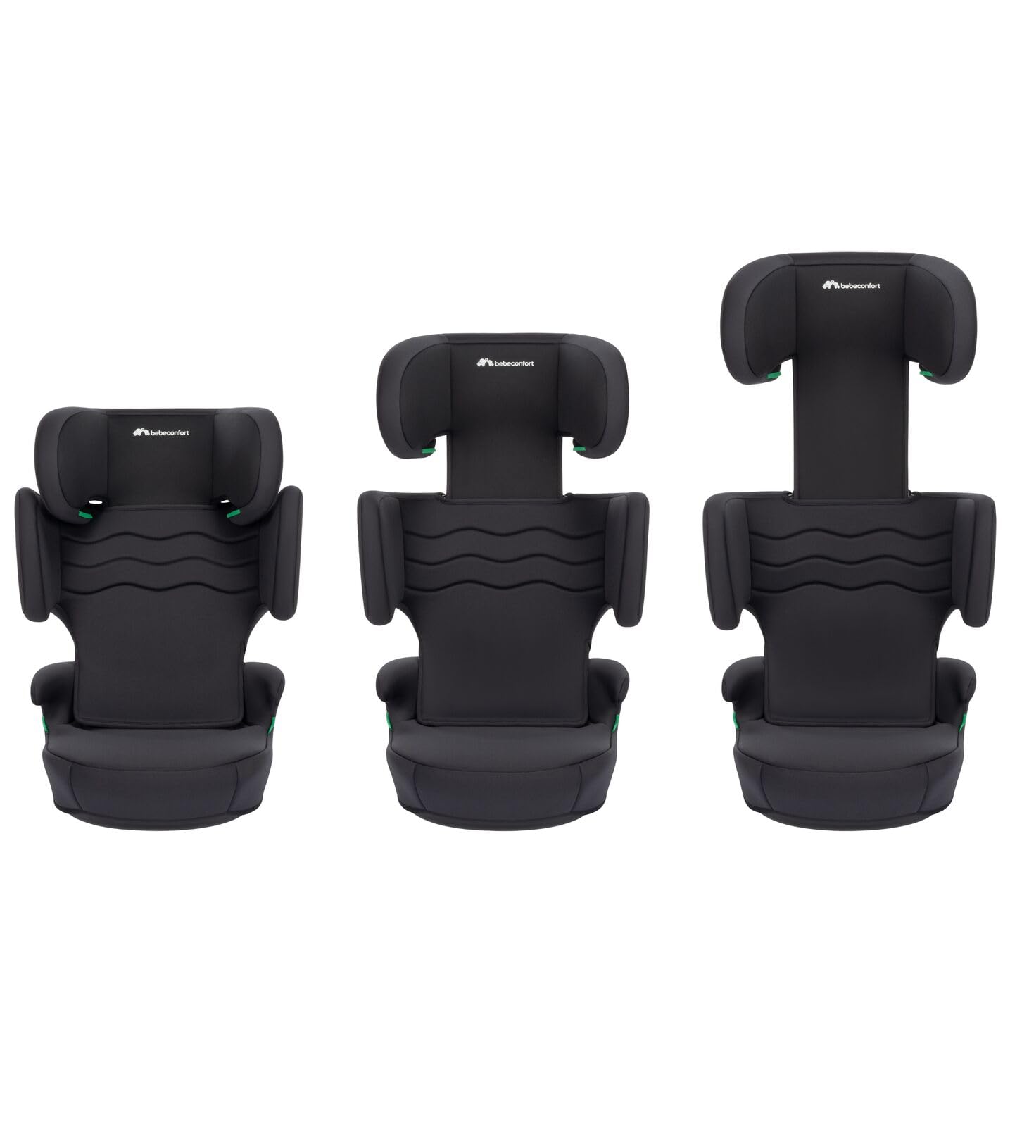 Bebeconfort Hera Safe i-Size, Siège auto réhausseur, i-Size, Installation avec la ceinture de sécurité, super compact et léger de 3 ans et demi jusqu'à 12 ans, 15-36 kg, 100-150 cm, Mineral Black