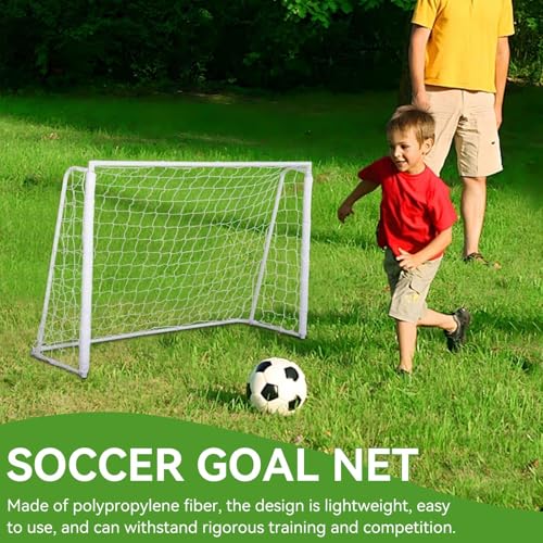 Fußball-Tornetz, Fußball-Ersatz-Tornetze, Sport-Fußball-Torpfostennetz, Fußball-Torpfostennetz in voller Größe für das Training von Sportwettkämpfen (6X4FT)