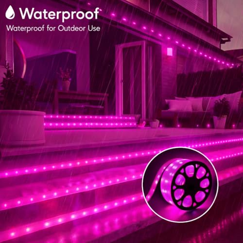 Image of V.E.S.P.A SMD LED Strip Lights Waterproof Lighting for Home Wall Decor & Interior Decoration | Perfect for Diwali Lighting | | Wedding | Events | Strip Lights | (Pink, 15 Meter)