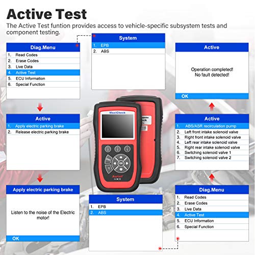Escáner OBD2 Autel MaxiCheck Pro para ABS SRS y Purga de Frenos 6