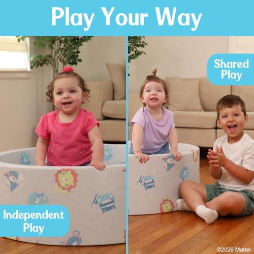 Fisher-Price™ Soft Play Space – Indoor & Outdoor Kids Play Area with Foam Side Walls, Removable Cover, Soft Cushioned Design for Reading, Lounging & Play - image 6