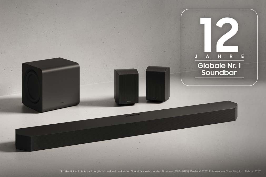 Samsung HW-Q610GF Q-Series 3.1.2-Kanal-Soundbar für Fernseher, TV-Lautsprecher mit kabellosem 6,5"-Subwoofer, Dolby Atmos und DTS:X, Q-Symphony, Game Mode Pro