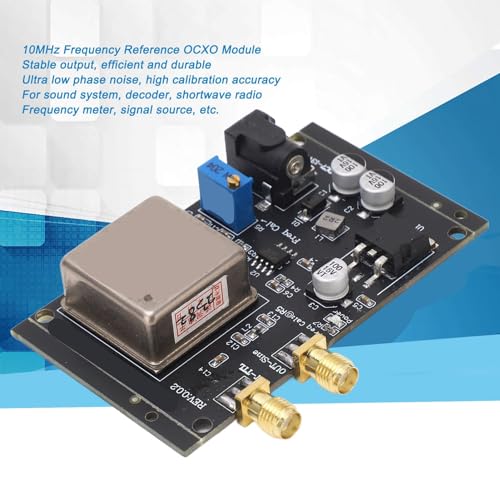 Image of Respicefinem 10MHz Frequency Standard Module Adjustable Oscillator Module Accurate OCXO ±0.01Hz Calibration Accuracy Low Noise for Precise Instrument Calibration Audio Systems