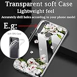 KJYFOANI Mobile Phone Case for Doogee Note 59 with 1 Tempered Glass Screen Protector, Transparent Soft Silicone TPU Case Shockproof Scratch-Resistant Case for Doogee Note 59 (6.75 Inches) - Pear - Image 2
