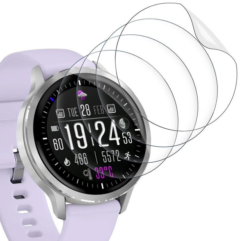 SkyKeep (4 Stücke Soft TPU für Schutzfolie Garmin Venu 4 41mm Displayschutz für Folie Garmin Venu 4 41mm Schutz Screen Protecror HD Displayschutzfolie Ultra-klar Anti-Bläschen Kratzfest