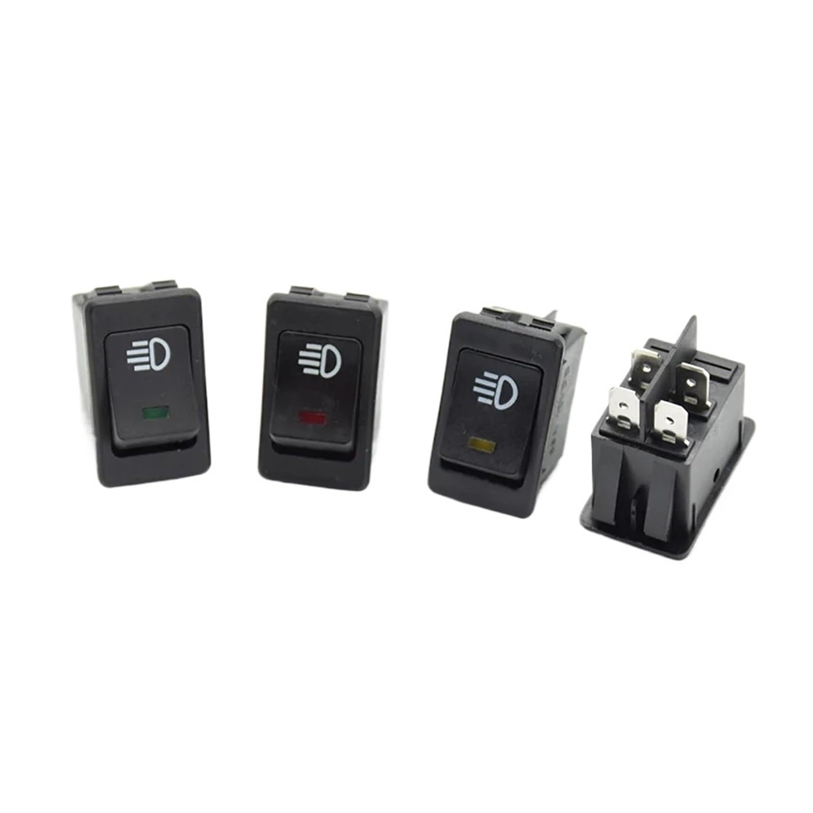 Interruptor basculante 4 pines 12V 35A con bloqueo para paneles de control modificados
