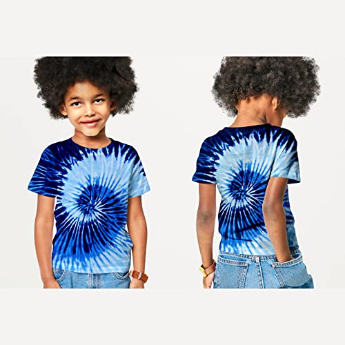 Image of Kids Tie Dye Shirt 6-18 Years Children Hippies Senior Tie-Dye Tee Tshirt for Boys' Girls'