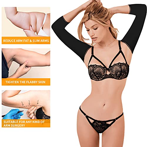 RDSIANE Upper Arm Compression Shaper Post Surgery Slimmer Sleeves Posture Corrector Tops Shapewear for Women4