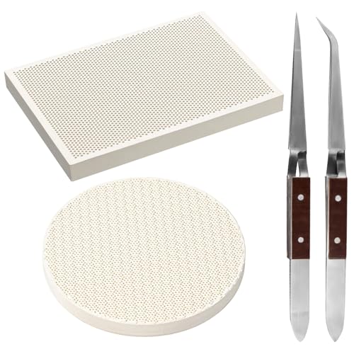 Ceramic Fire Bricks – Heat-Resistant Quartz Kiln Blocks for High-Temp Applications, Forge, Fireplace, Pizza Oven