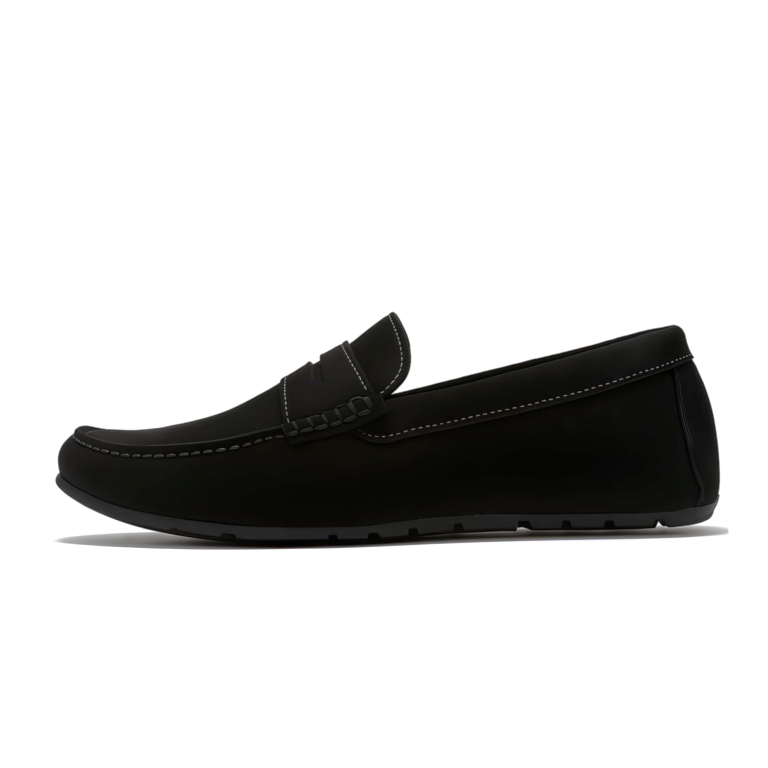 micheal feraas Men’s Plus Size Suede Leather Loafers – Premium Black Penny Cut Slip-On Shoes for Wide feet.-picture-33