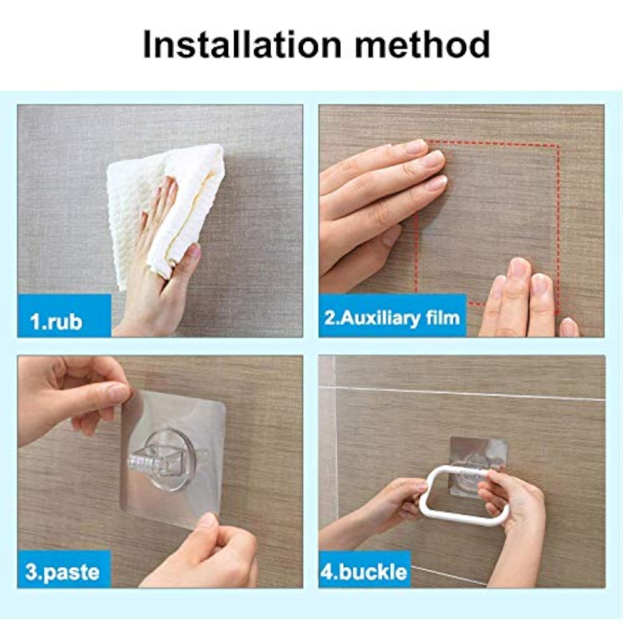 Self Adhesive Kitchen Bathroom Plastic Napkin Holder