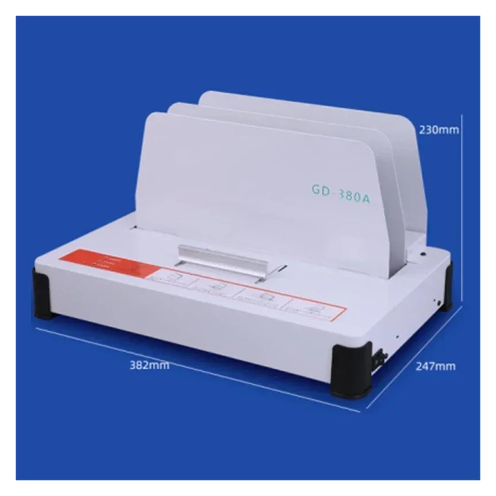 A4 Elettrico 380A Piccola Rilegatrice for Colla Senza Perforazione Fatture Contabilità Voucher File di Carta Libro Hot Melt Binder Operazione senza sforzo