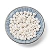 Beadthoven 100pcs 7-10mm Natural Freshwater Pearl Beads 1.8mm Big Large Hole Rice Shape White Pearls for Crafting Oval Pearl Beads for Jewelry Making DIY Bracelets Necklaces Leather Cord #1