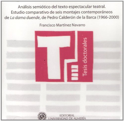 Análisis semiótico del texto espectacular teatral. Estudio comparativo de seis montajes contemporáneos de La dama duende, de Pe (Tesis Doctorales (Edición Electrónica))