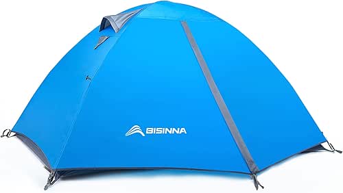 BISINNA 2/4 Person Camping Tent Lightweight Backpacking Tent Waterproof Windproof