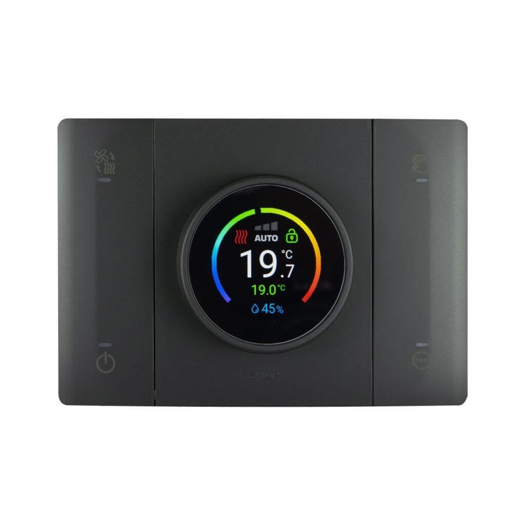 AVE CRONOTERMOSTATO SMART WI-FI CONNESSO MESH GRIGIO TEKLA T44 CON RILEVATORE UMIDITA' 445CRT-W