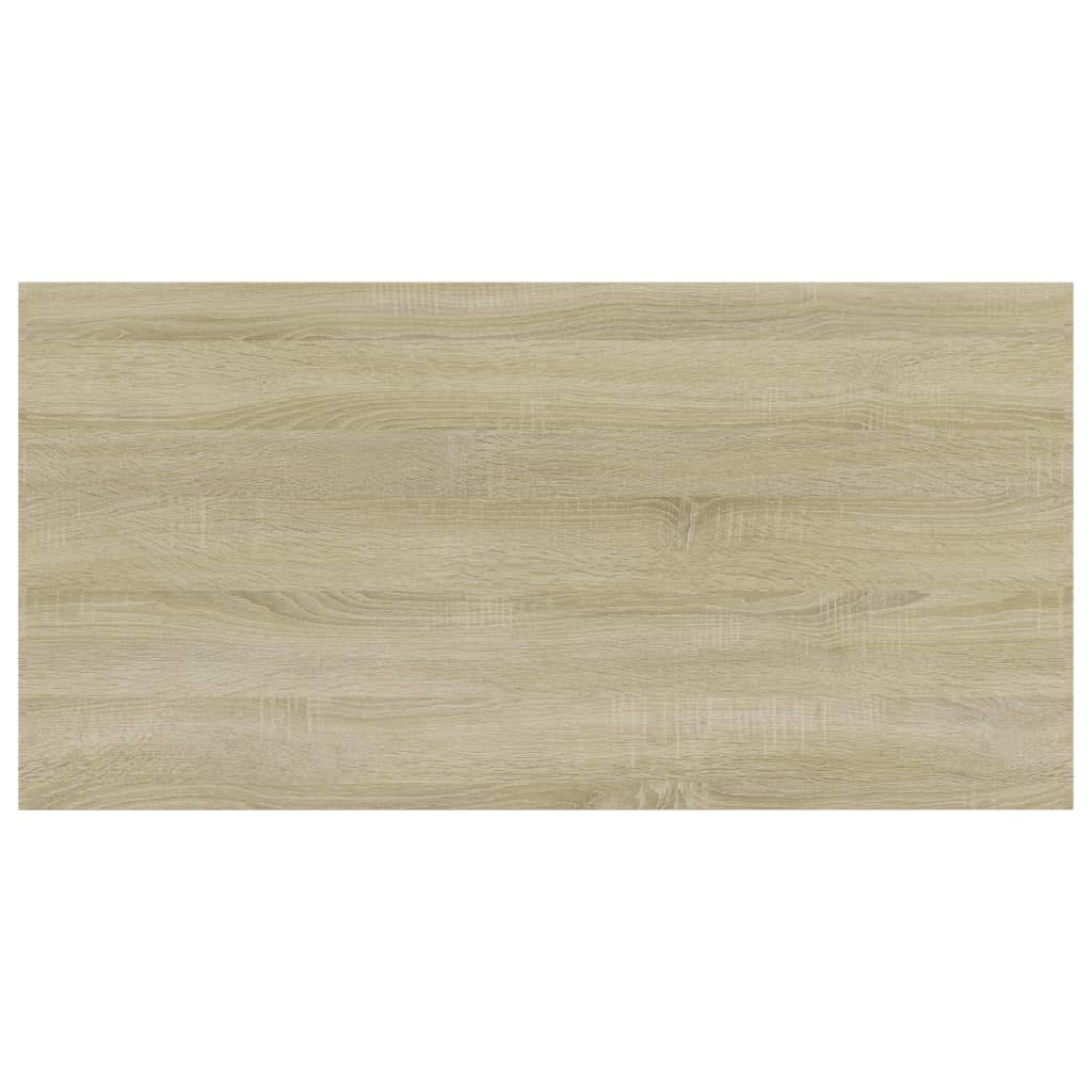 Bücherregal-Bretter 4 Stk Sonoma-Eiche Holzwerkstoff 80x40x1,5 cm Regalsystem erweiterbar wandmontage modular für wohnzimmer schlafzimmer büro küche mehr stauraum