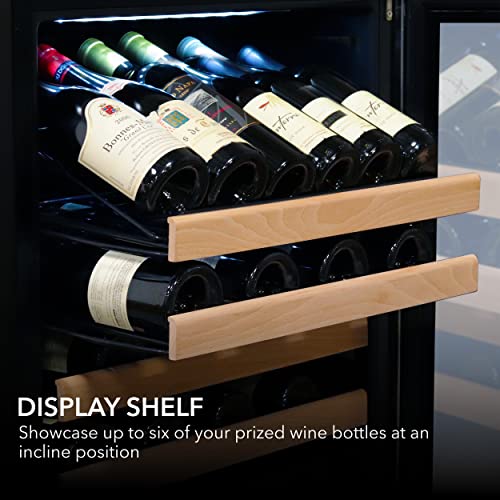 Image of Whynter 48 Inch Wine Cooler Bundle 192 Bottle Built-in Stainless Steel Single & Dual Zone Wine Refrigerators with Display Rack and LED display